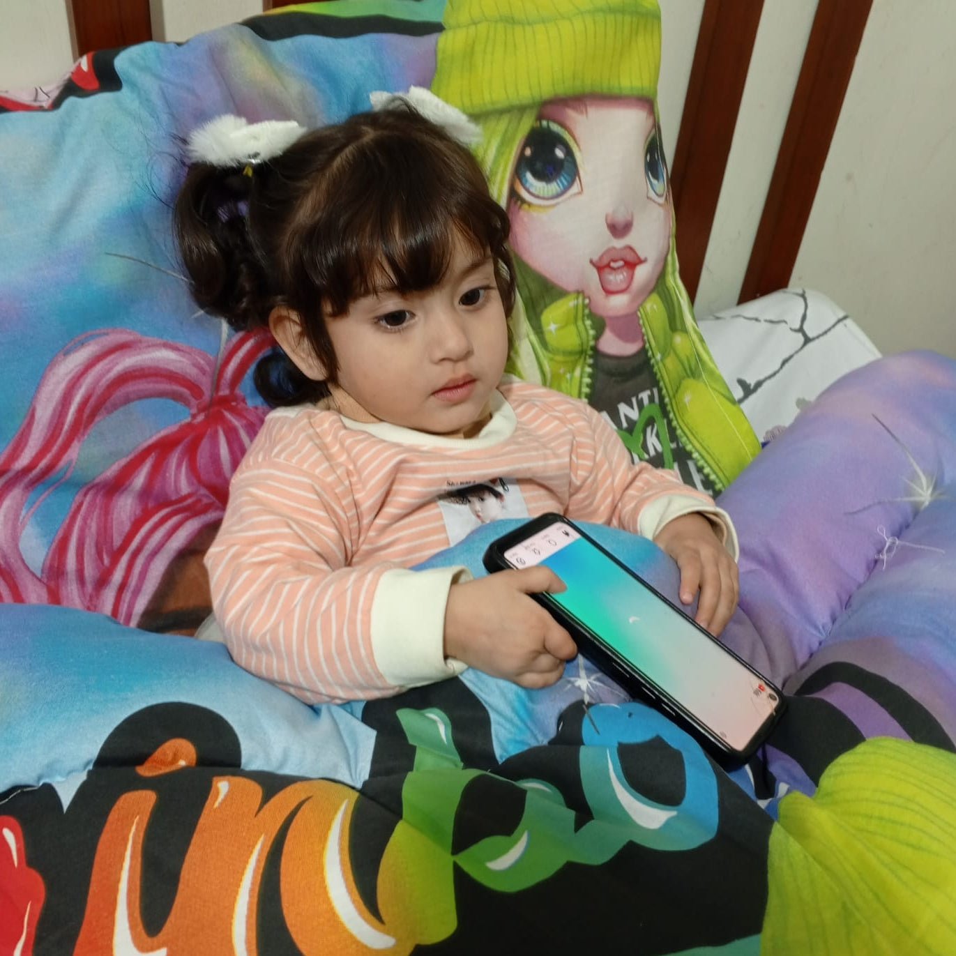 Rainbow Shadow Doll Quilt Ready To Sleep – Midnight Comfort Edition - Elore